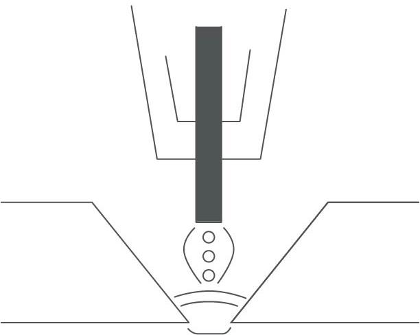 Arbetsstycket är avmagnetiserat