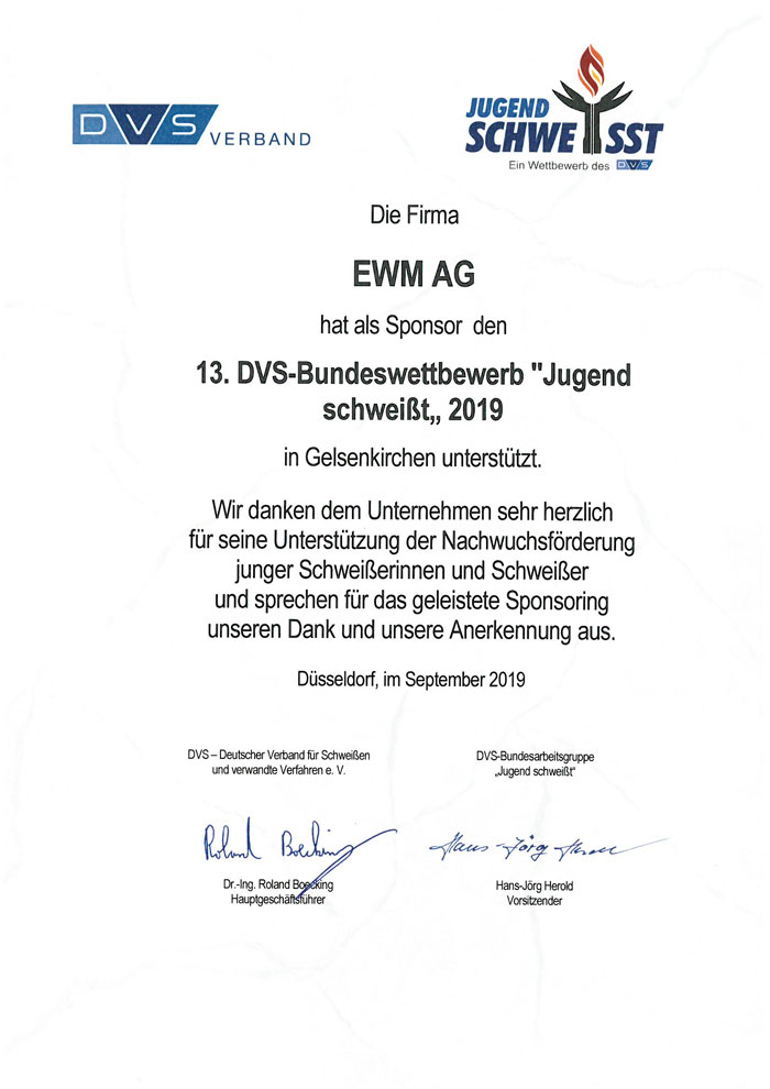 Welder deutsch clearance