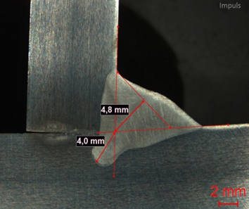 Soudage d’acier inoxydable Pulsé